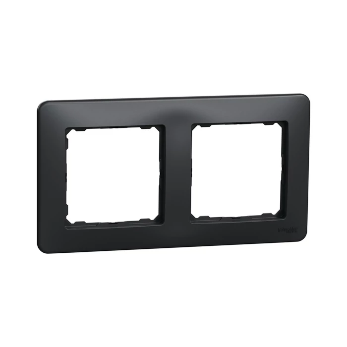 Schneider Sedna Design kettes (2-es) keret antracit SDD314802