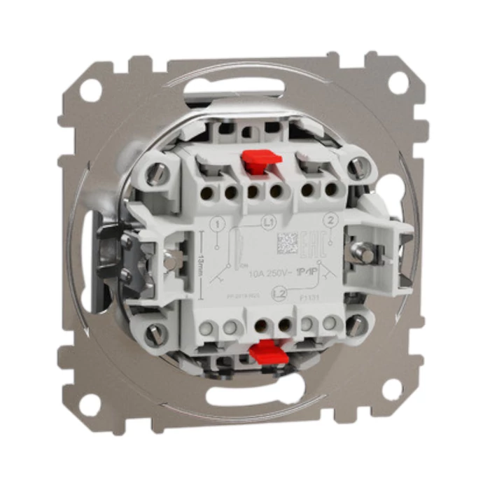 Schneider Sedna Design kettős nyomó alumínium SDD113118