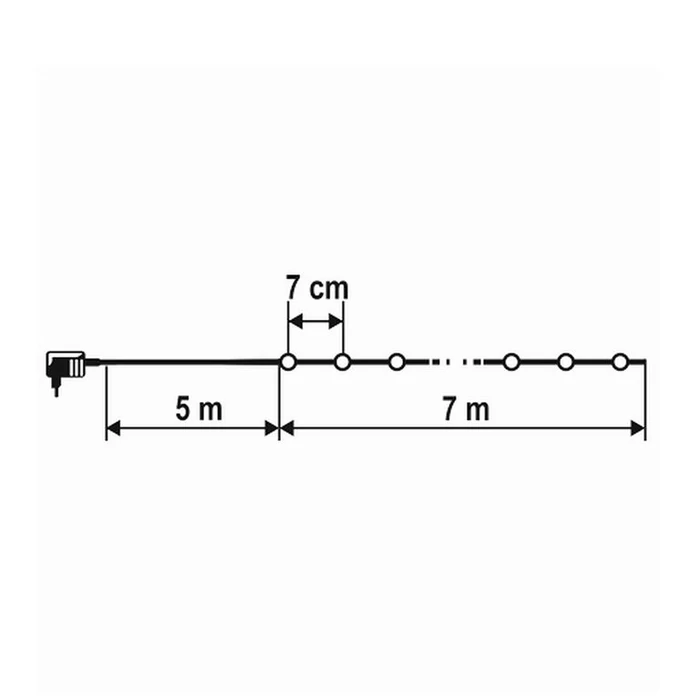 Somogyi LED-es hideg fehér karácsonyi izzósor, fényfüzér LED 108C/WH