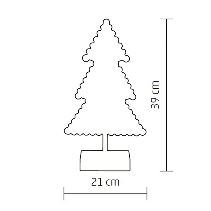 Somogyi LED-es karácsonyfa asztali dísz KAD 19 PINE