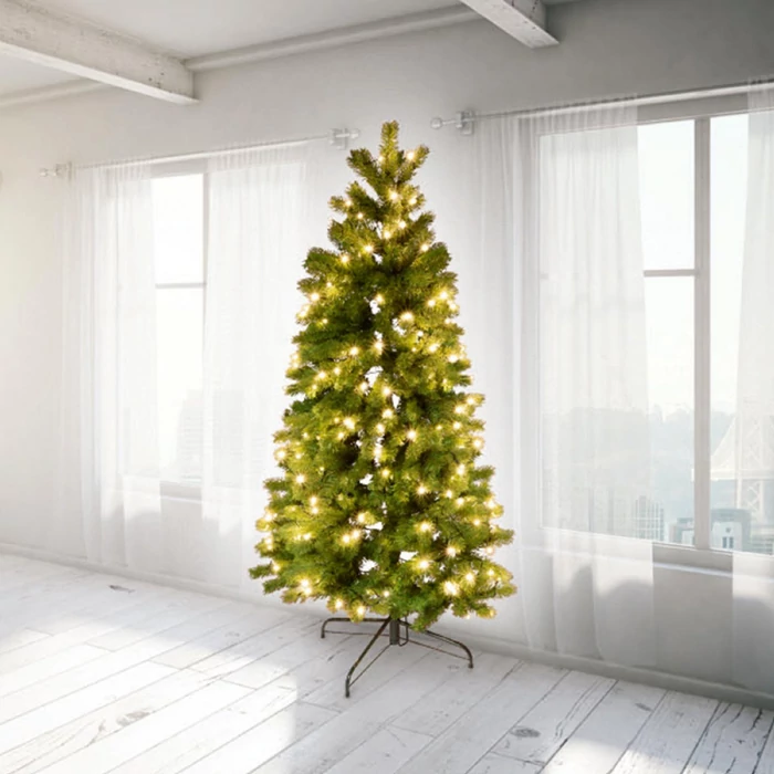 Somogyi műfenyő fél fa beép.LED vílágítással 180cm KMF 7/180