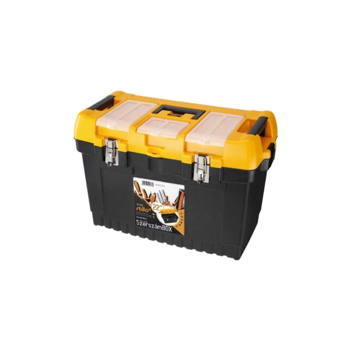 Stilo szerszámosláda fém csattal 564x310x388mm 22