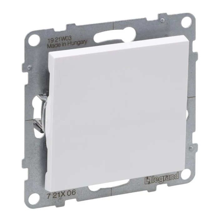 Legrand Suno 106 váltókapcsoló 10AX, fehér keret nélkül 721106