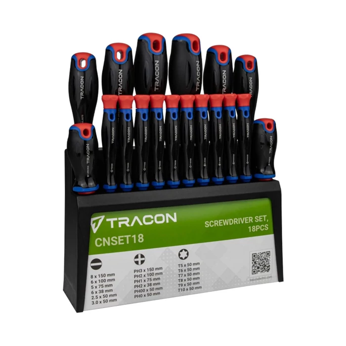 Tracon csavarhúzó készlet 18 db CNSET18