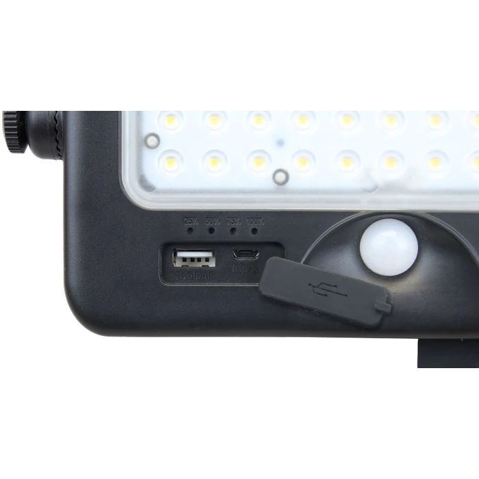 Tracon napelemes LED fényvető mozgásérzékelővel 10W 4000K 1100lm LSFLK10W