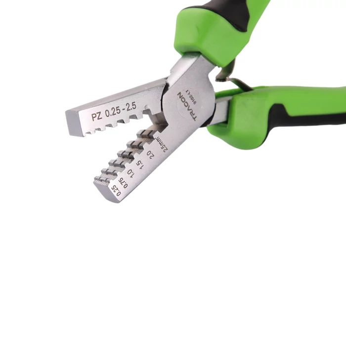 Tracon présszerszám szigeteletlen,-szigetelt és iker érvéghüvelyhez 0,25-2,5mm2 9102-LT