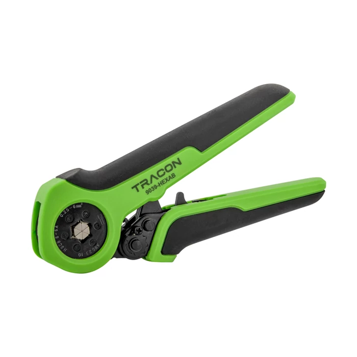 Tracon présszerszám szigeteletlen,-szigetelt és iker érvéghüvelyhez 0,25-6mm2 9039-HEXAB