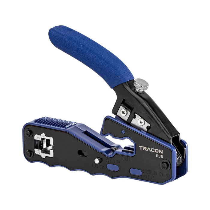 Tracon vágó- ,csupaszító- és présszerszám RJ45 csatlakozóhoz RJ8
