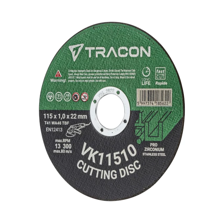 Tracon vágókorong 115x1,0x22 mm VK11510