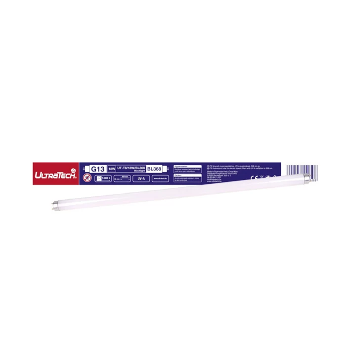 UltraTech rovarcsapda fénycső T8 18W 604 mm UV-A G13 UT-T8/18W/BL368