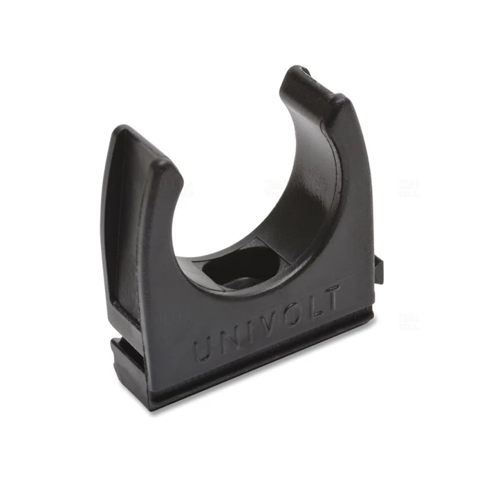 Univolt pattintható csőbilincs 20mm fekete sorolható CL 20