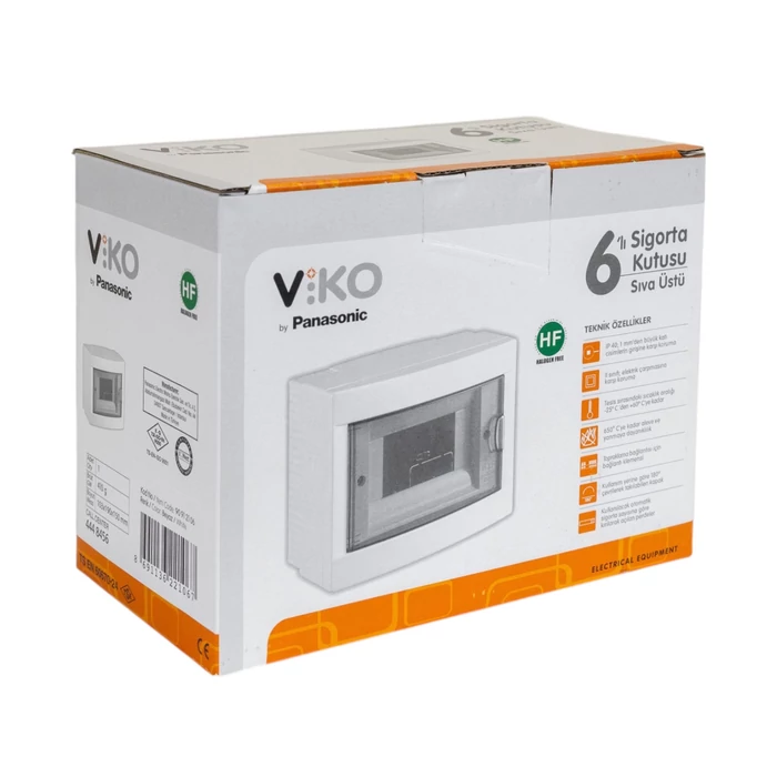 Viko falon kívüli elosztó 6 modul kiselosztó IP40 90912106 lakáselosztó doboz