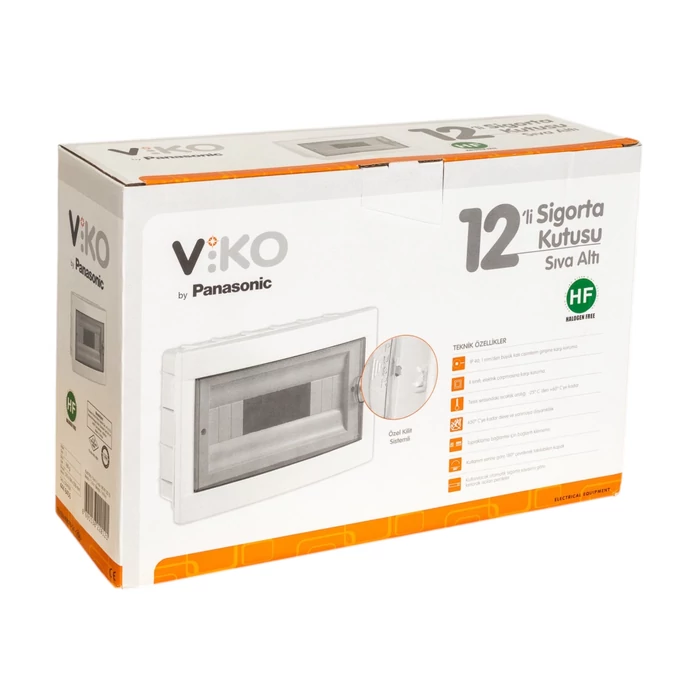 Viko lakáselosztó doboz süllyesztett 12 modul kiselosztó IP40 90916012