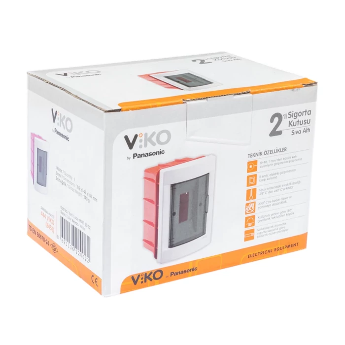 Viko lakáselosztó doboz süllyesztett 2 modul kiselosztó IP40 90916002