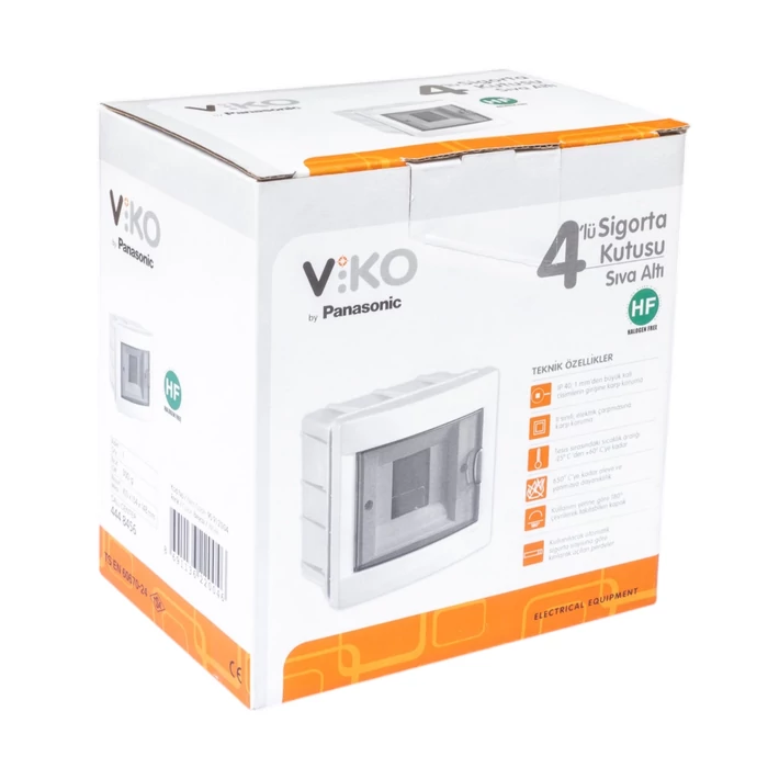 Viko lakáselosztó doboz süllyesztett 4 modul kiselosztó 90916004