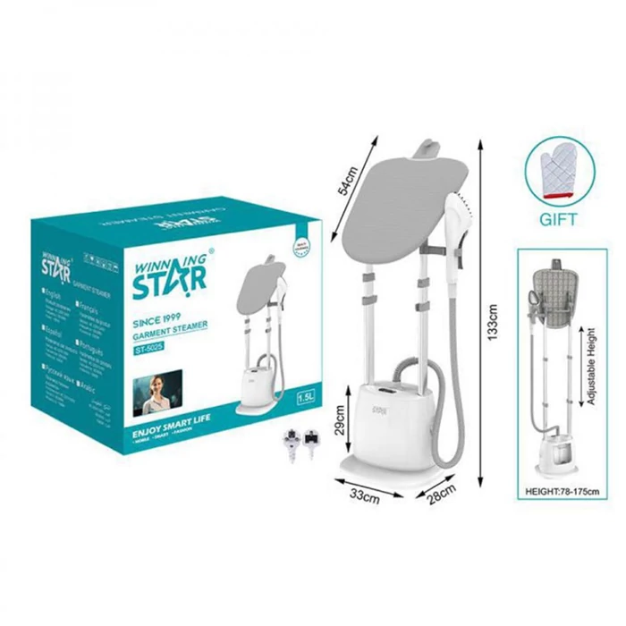 Winning Star álló ruhagőzölő állomás 1,5L 1580W DA01171