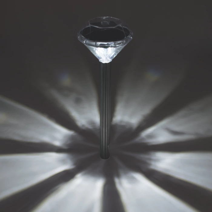 Home MX 802/4 napelemes kerti lámpa szett, 4 db, 1 db LED, fém és műanyag, automatikus, kristályszerű fej MX 802/4