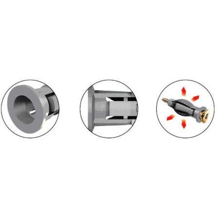 Celo TIPLI 6-os műanyag univerzális tipli+csavar M6 96FXSZ Apolo