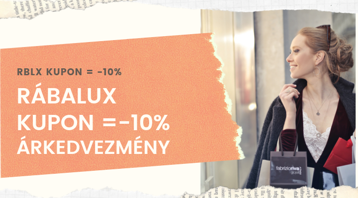 Rábalux Kupon RBLX= -10%