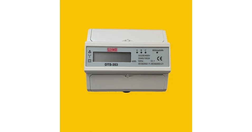 Anco 3 fázisú (pólusú) digitális fogyasztásmérő (almérő) DIN sínre 321563