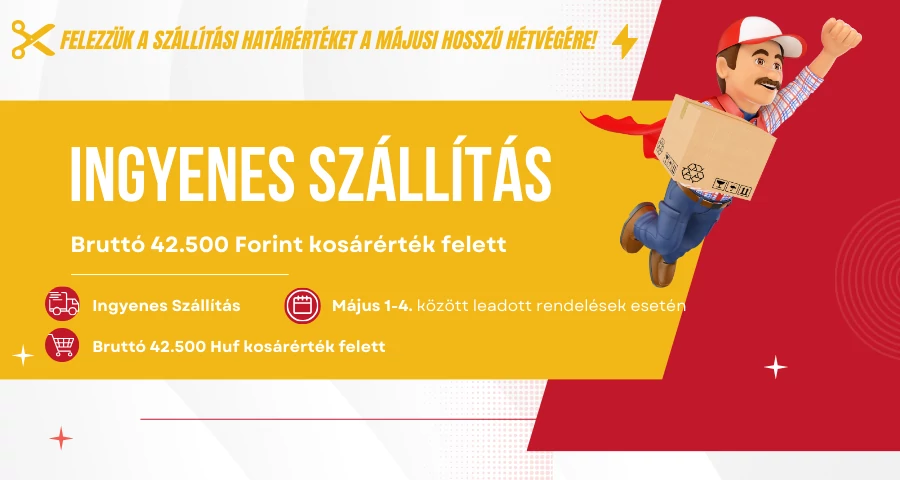 Május 1 ingyenes szállítás